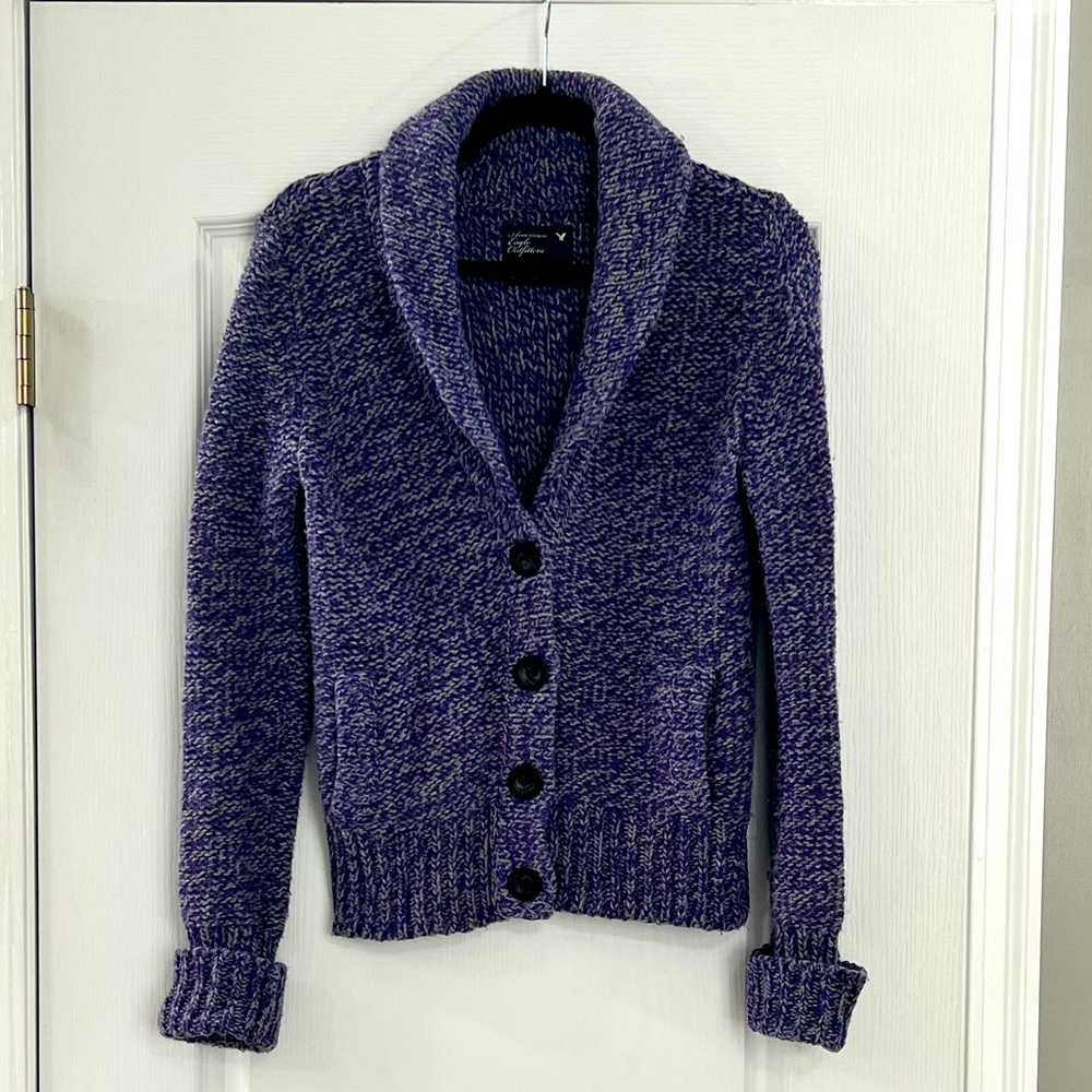 American Eagle Wool Button Sweater